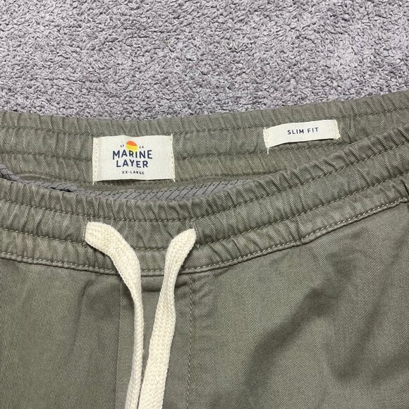 Marine Layer Men's Saturday Jogger Slim Fit Deep Lichen Size 2XL NWT $118 - Picture 5 of 10